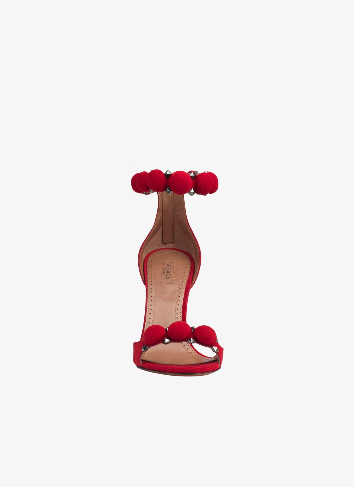 STILETTO SANDAL  ALAÏA LACQUER RED STILETTO SANDAL